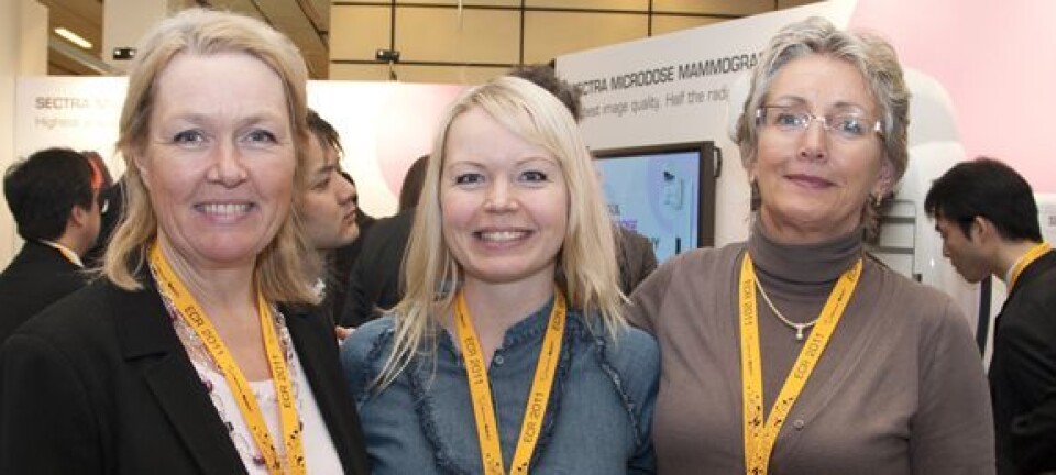 Randi Gullien (t.v.), Eline Rostad og Anne Emilie Haakull. Foto: Tone Stidahl
