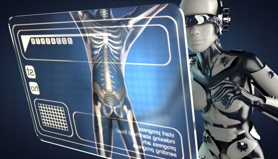 Her har vi en science fiction-versjon av en røntgenrobot, mens automatisering i røntgen foreløpig mest handler om digitale prosesser. Likevel: Den teknologiske utviklingen gjør nok at arbeidshverdagen på en røntgenavdeling kommer nok til å se ganske annerledes ut om noen år enn den gjør i dag.