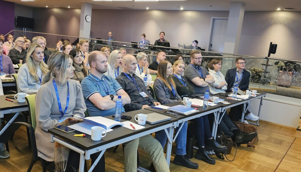 Styrearbeid er givende, mener Hilde Oline Brodshaug. Her er hun (nummer fire fra høyre på første rad) sammen med resten av forrige periodes styre på NRFs landsmøte sist høst.